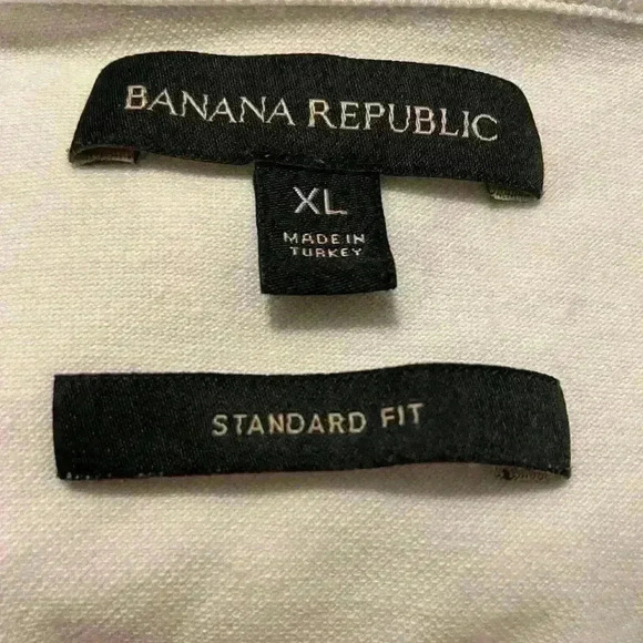 Banana Republic White Blue Colorblock Polo size XL - Picture 3 of 3